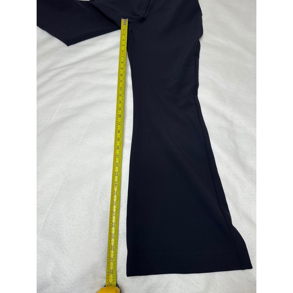 Express Editor Flare Mid Rise Pants Women Size 4 Navy Blue Workwear Good - Picture 9 of 9